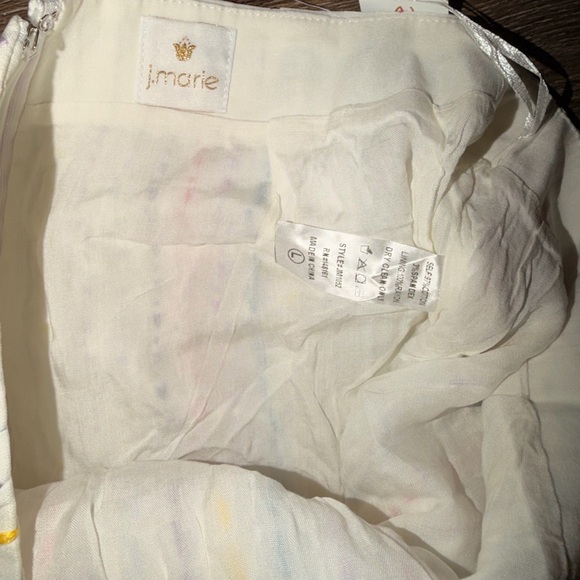 The Impeccable Pig White Multicolor Striped Mini Skirt - Picture 5 of 5